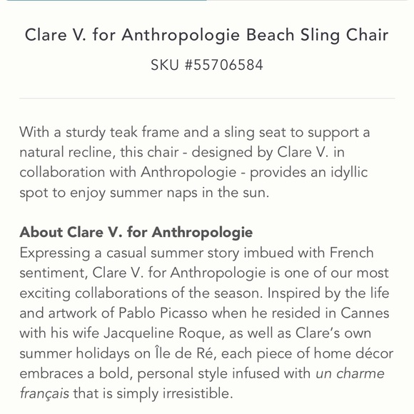 Request for irl Clare V folding chair we have 2 - Picture 4 of 7